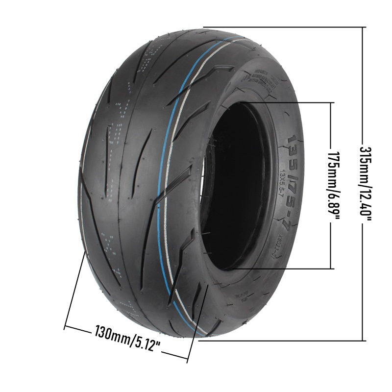 135/75-7 Tubeless Tyre for Teverun Fighter Supreme 7260R Electric Scooter 13 Inch Tire